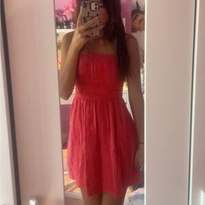 Forever 21 Red Crochet Detail Top